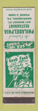 Matchbook Cover - Philadelphia Restaurant Harrisburg PA WORN