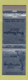 Matchbook Cover - King Douglas Hotel Lancaster PA