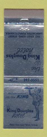 Matchbook Cover - King Douglas Hotel Lancaster PA
