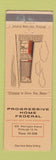 Matchbook Cover - Progressive Home Federal Savings Pittsburgh PA