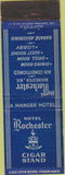 Matchbook Cover - Hotel Rochester NY blue