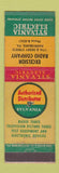 Matchbook Cover - Sylvania Radio Tubes TV Excelsior Harrisburg PA