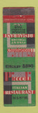 Matchbook Cover - Piccoli Italian Restaurant Philadelphia PA deco