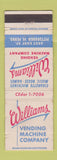 Matchbook Cover - Williams Vending Pittsburgh PA Juke Boxes WEAR