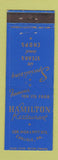 Matchbook Cover - Hamilton Restaurant Carlisle PA