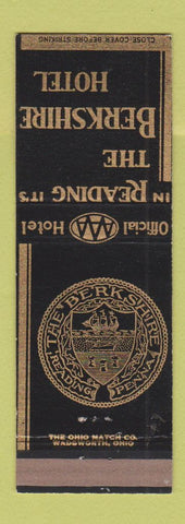 Matchbook Cover - Berkshire Hotel Reading PA