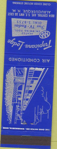 Matchbook Cover - Tropicana Lodge Albuquerque NM Route 66