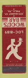 Matchbook Cover - Wood's Bar Philadelphia PA