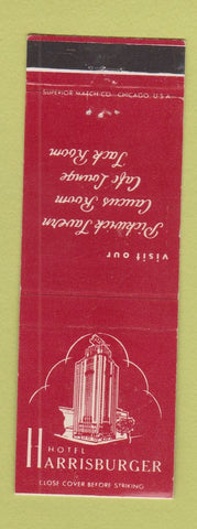 Matchbook Cover - Hotel Harrisburger Harrisburg PA