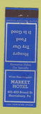 Matchbook Cover - Market Hotel Harrisburg PA