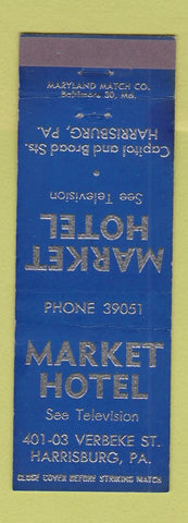 Matchbook Cover - Market Hotel Harrisburg PA