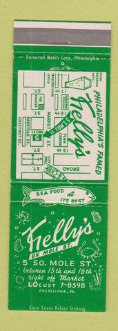 Matchbook Cover - Kelly's Restaurant Philadelphia PA