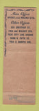 Matchbook Cover - Fidelity Philadelphia Trust Company PA