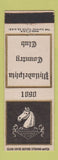 Matchbook Cover - Philadelphia Country Club PA
