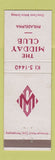 Matchbook Cover - Midday Club Philadelphia PA