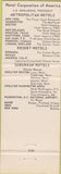 Matchbook Cover - Hotel Kenmore Boston MA