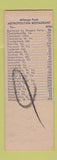 Matchbook Cover - Metropolitan Restaurant Winchester VA SAMPLE