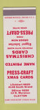 Matchbook Cover - Press Craft Christmas Cards Clayton MO SAMPLE