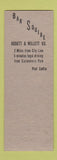 Matchbook Cover - Bar Squire Paul Cudlip Buffalo NY SAMPLE