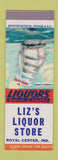 Matchbook Cover - Liz's Liquor Store Royal Center IN SAMPLE