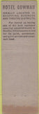 Matchbook Cover - Hotel Gowman Seattle WA feature WORN