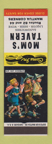 Matchbook Cover - Mom's Tavern Mantua OH SAMPLE