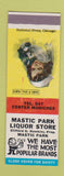 Matchbook Cover - Mastic Park Liquor Store Center Moriches NY SAMPLE