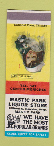 Matchbook Cover - Mastic Park Liquor Store Center Moriches NY SAMPLE