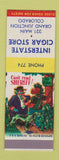 Matchbook Cover Interstate Cigar Store Grand Junction Colorado hillbilly SAMPLE