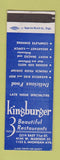 Matchbook Cover - Kingsburger Hamburgers Chicago? Kosher SAMPLE