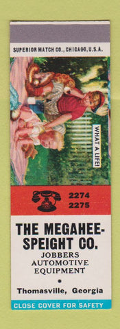 Matchbook Cover - Megahee Speght Auto Part Jobbers Thomasville GA SAMPLE