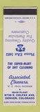 Matchbook Cover - Associated Cleaners Denver Colorado Colfax SAMPLE