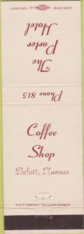 Matchbook Cover - Porter Hotel Beloit KS