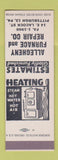 Matchbook Cover - Allegheny Furnace and Repair Pittsburgh PA SAMPLE