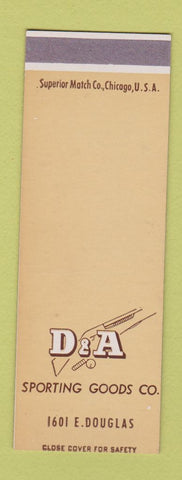 Matchbook Cover - D&A Sporting Goods SAMPLE