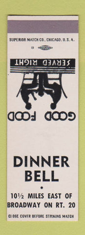Matchbook Cover - Dinner Bell  SAMPLE