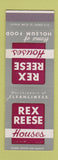 Matchbook Cover - Rex Reese Houses Holsum Food SAMPLE
