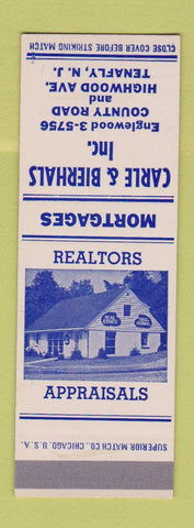 Matchbook Cover - Carle Bierhals Real Estate Tenafly NJ SAMPLE