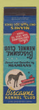 Matchbook Cover - Biscayne Kennel Club Miami FL Dog Racing
