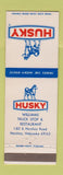 Matchbook Cover - Husky Williams Truck Stop oil gas Hershey NE