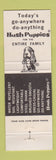 Matchbook Cover - Hugh Puppies Shoes Basset Hound