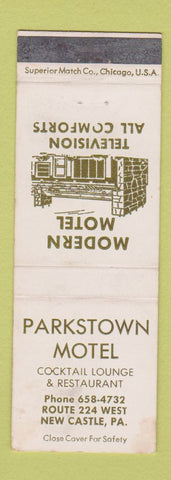 Matchbook Cover - Parkstown Motel New Castle PA WEAR