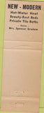 Matchbook Cover - Motel Oakland MD light green