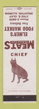 Matchbook Cover - Elmer's Food Grocery Decatur IL dog