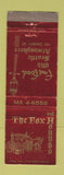 Matchbook Cover - Fox and Hounds  Restaurant WEAR
