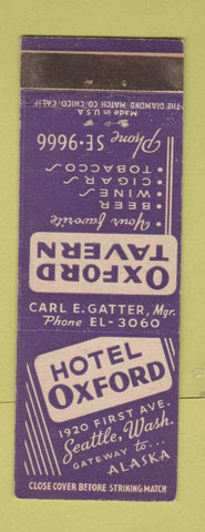 Matchbook Cover - Oxford Tavern Seattle WA