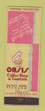 Matchbook Cover - Oasis Coffee Shop Desert Hotel Spokane WA WORN