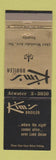 Matchbook Cover - Kim's Broiler Seattle WA WEAR