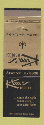Matchbook Cover - Kim's Broiler Seattle WA WEAR