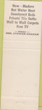 Matchbook Cover - Motel Oakland MD light purple